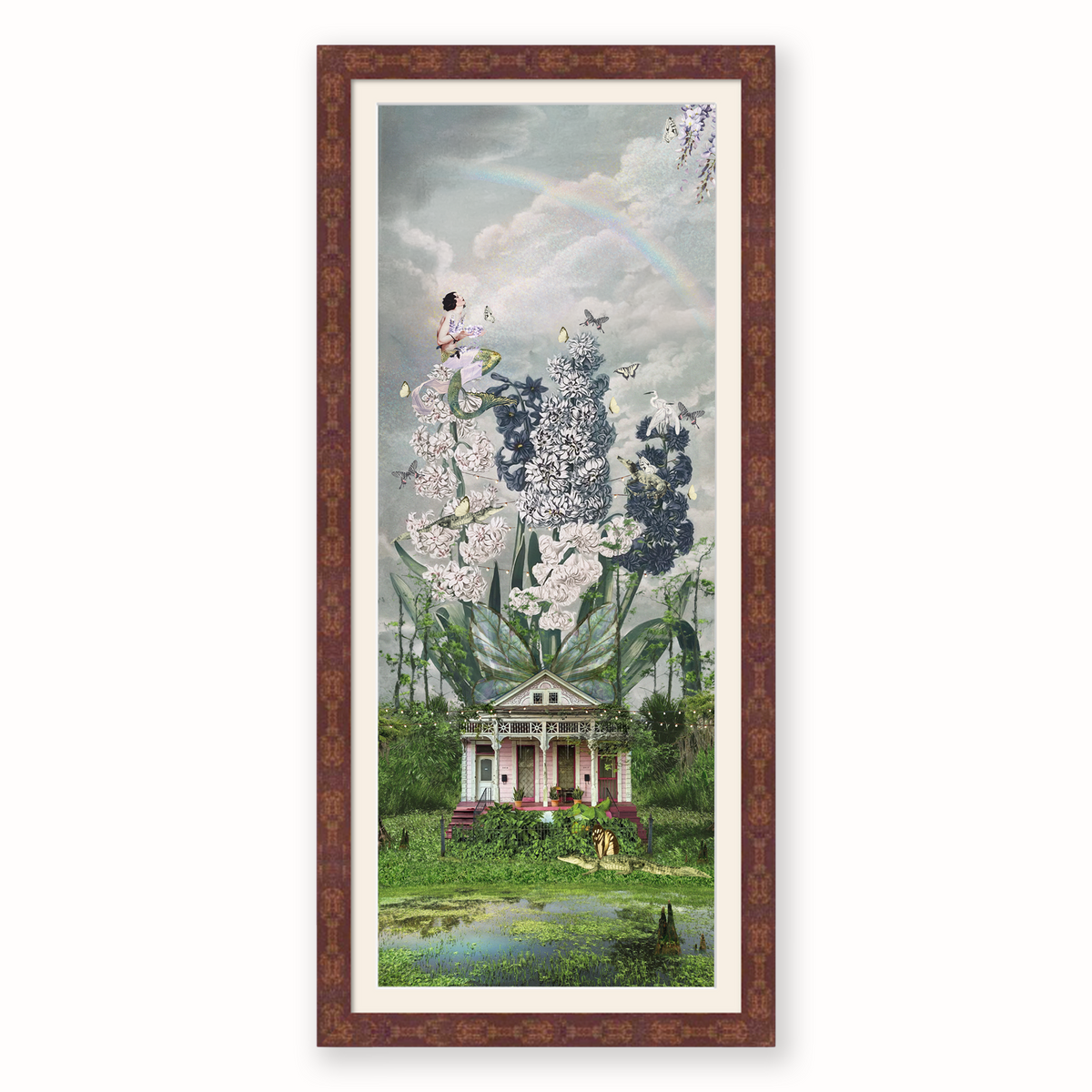 The House That Grew Wings — Framed Giclée Print
