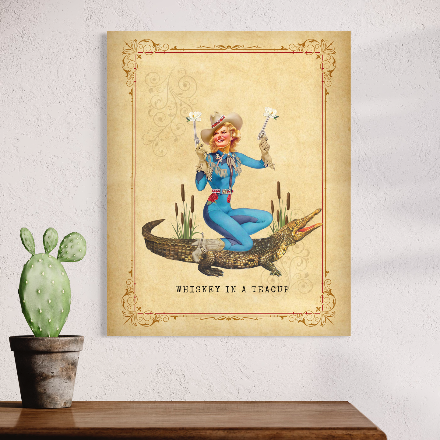 Poster Prints "Cajun Cowgirl III"