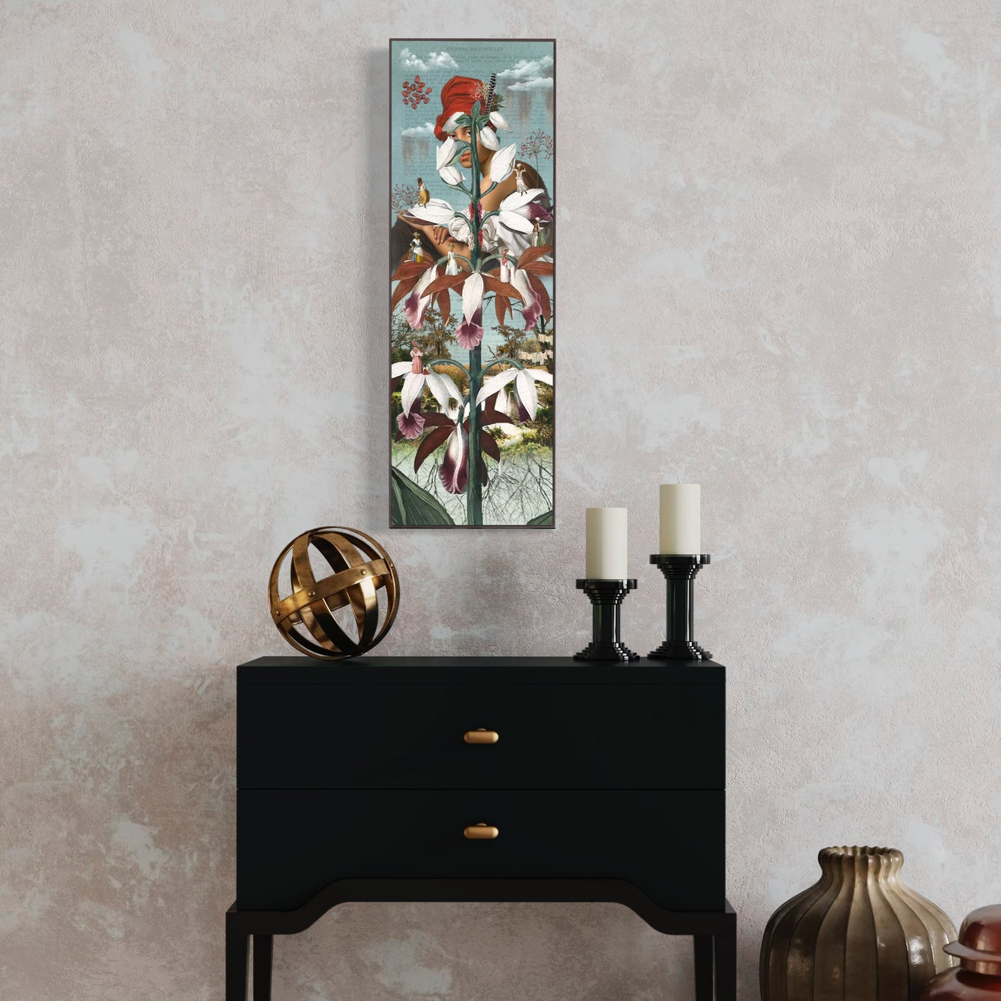 "T'es Belle Comme Une Fleur" Framed Canvas Prints