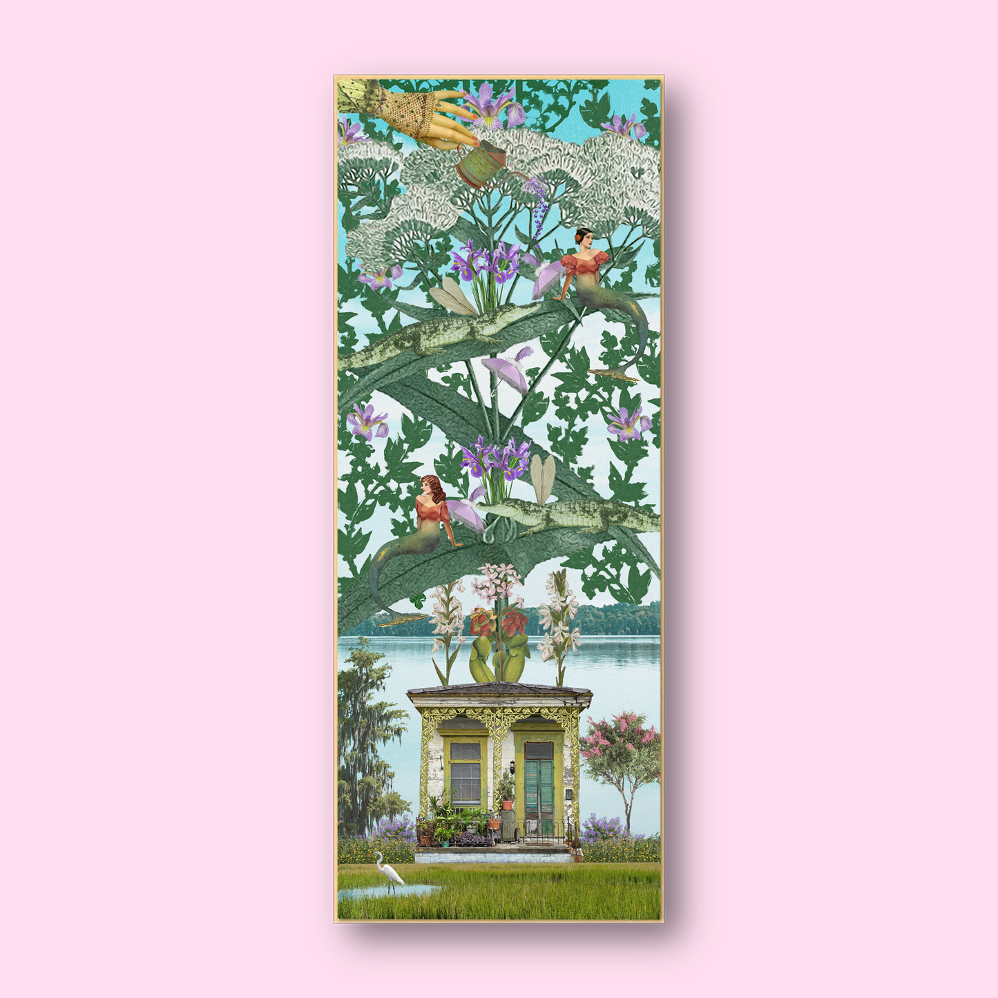 "The House That Grew" Framed Canvas Prints