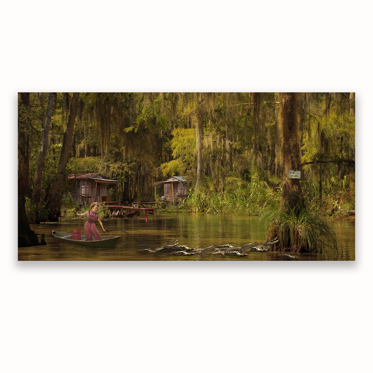 Bayou Reindeer — Canvas Print