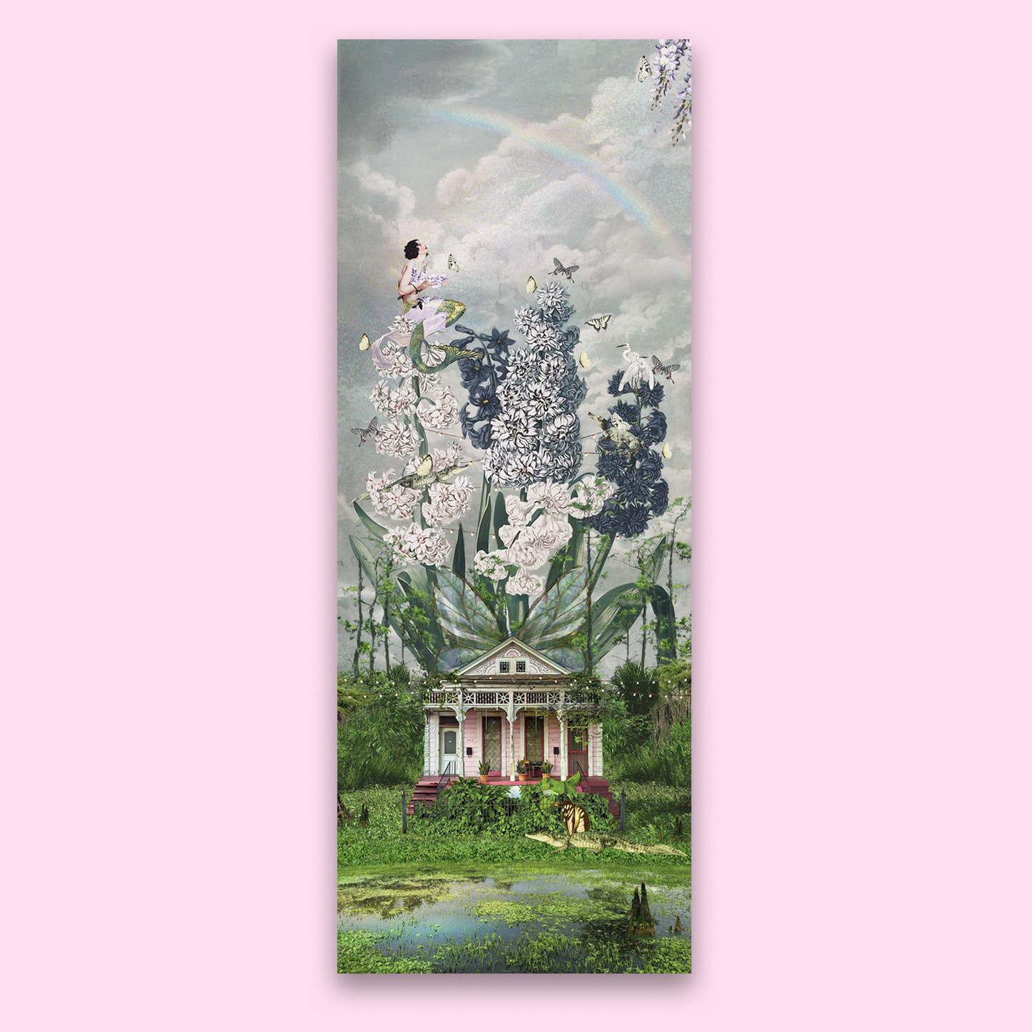 "The House That Grew Wings" Canvas Prints