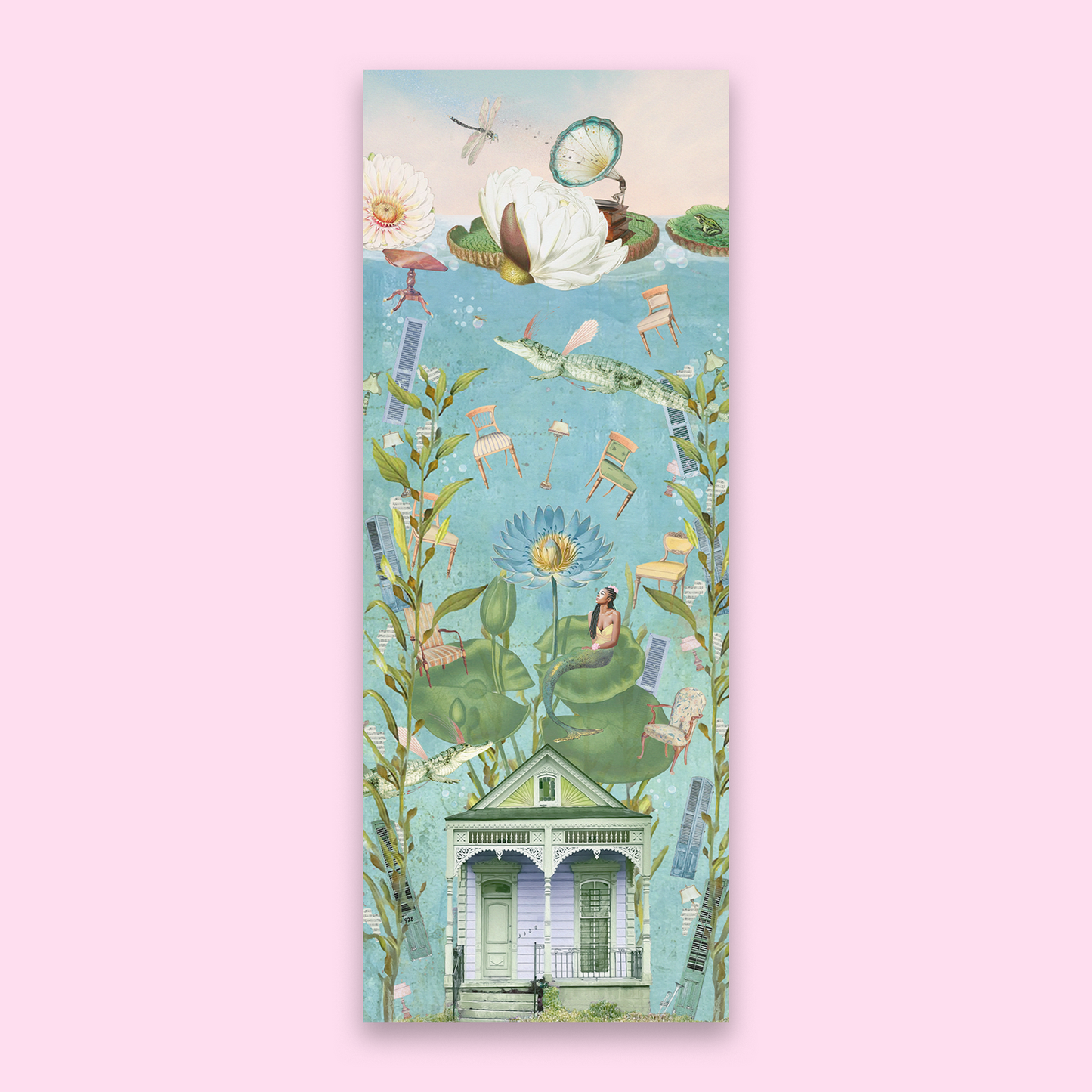 "The House That Sunk" Canvas Prints