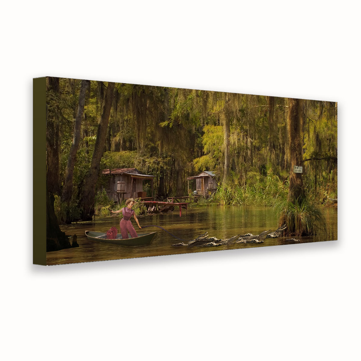 Bayou Reindeer — Canvas Print