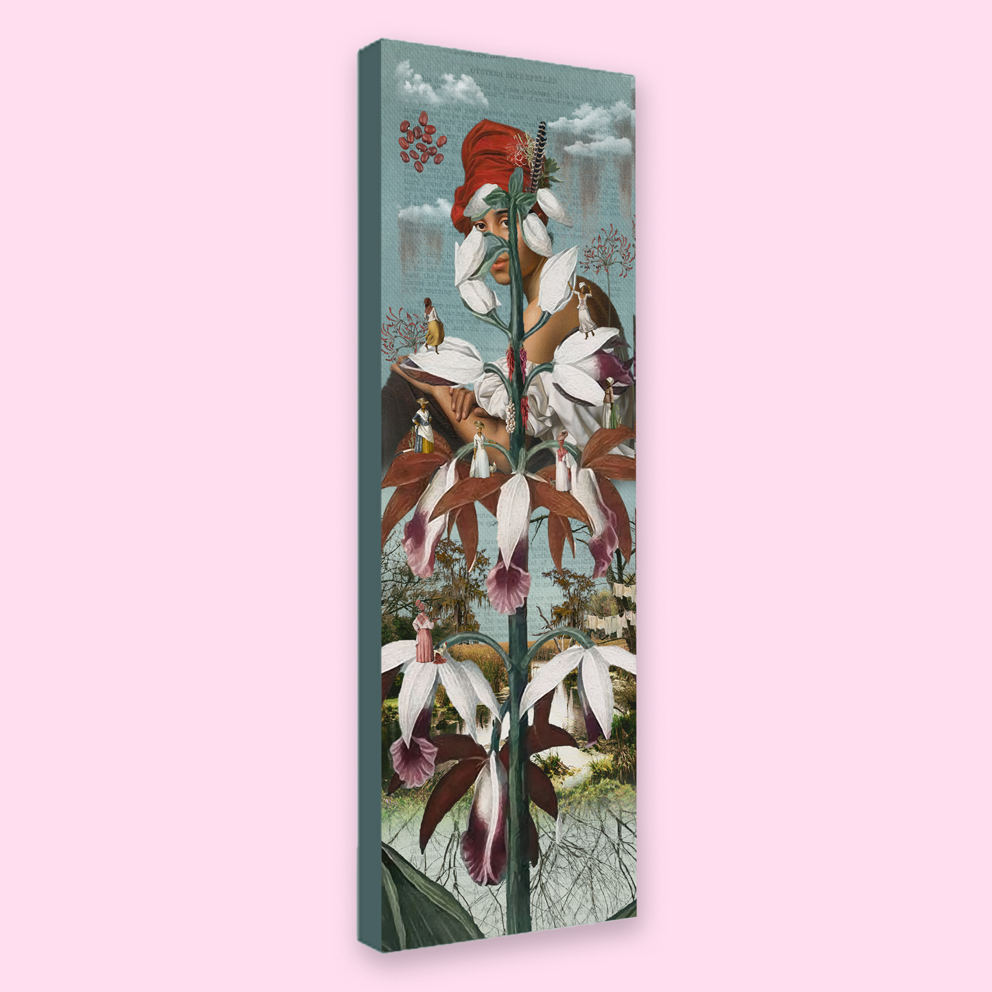 "T'es Belle Comme Une Fleur" Canvas Prints