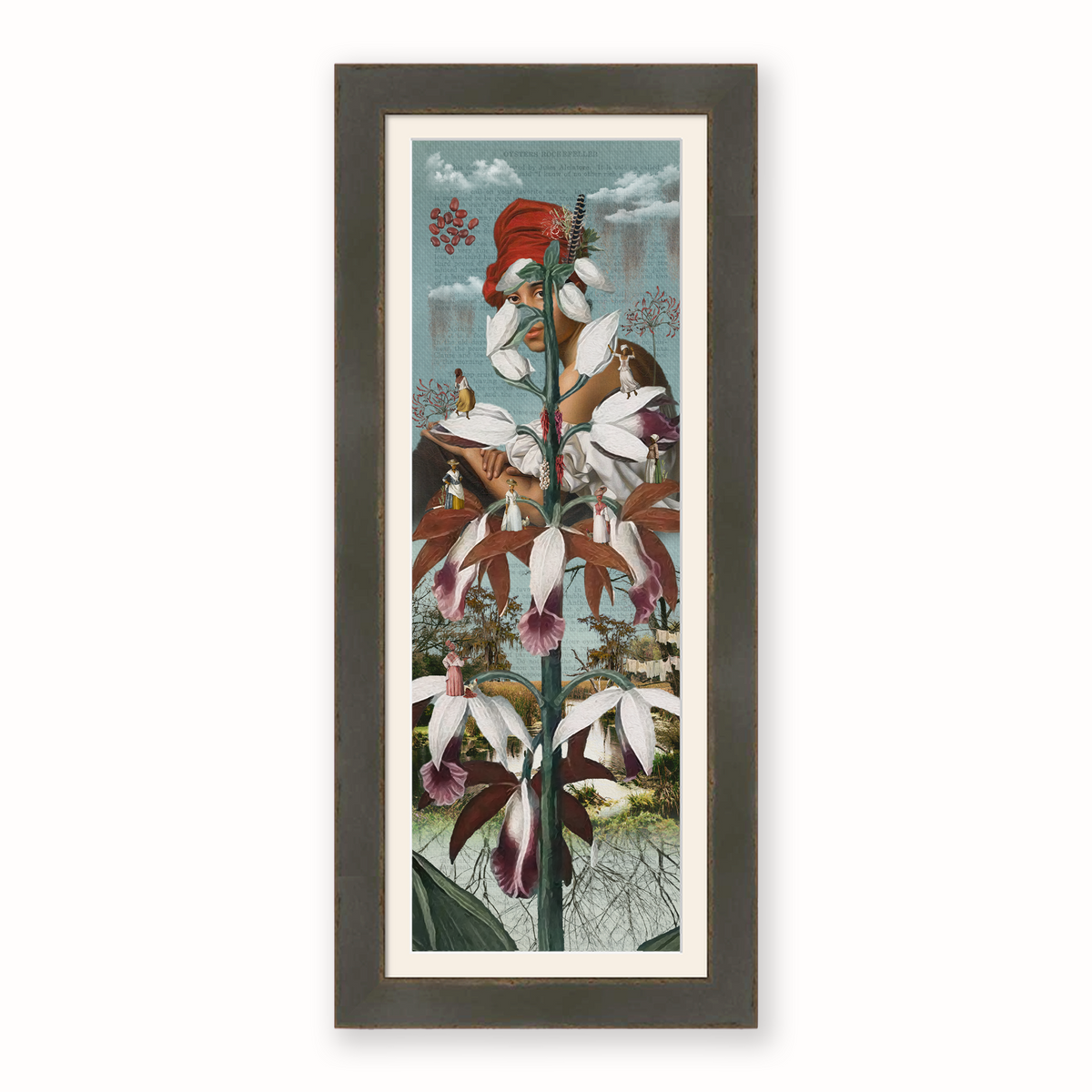 T'es Belle Comme Une Fleur — Framed Giclée Print