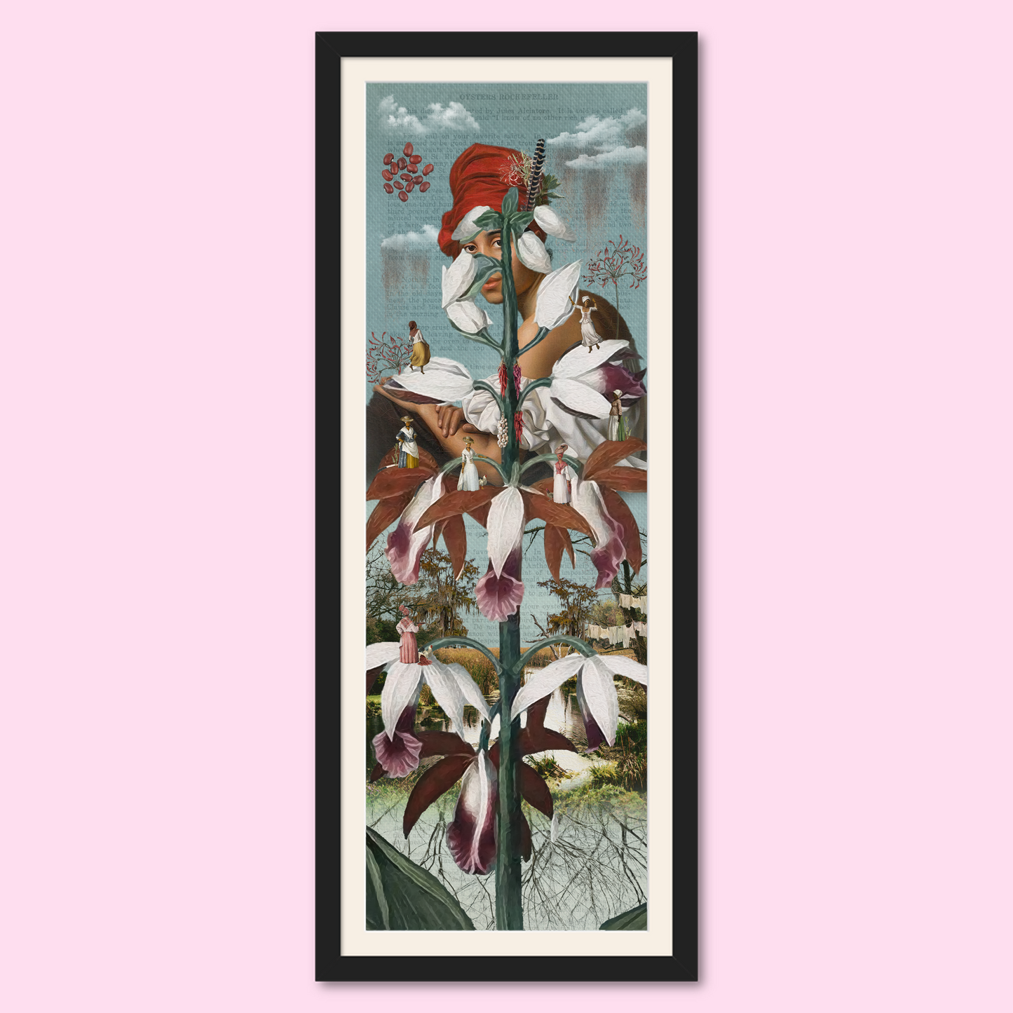 "T'es Belle Comme Une Fleur" Framed Giclee Prints