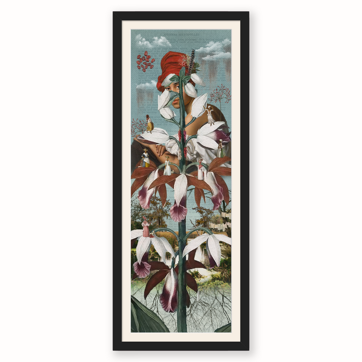 T'es Belle Comme Une Fleur — Framed Giclée Print