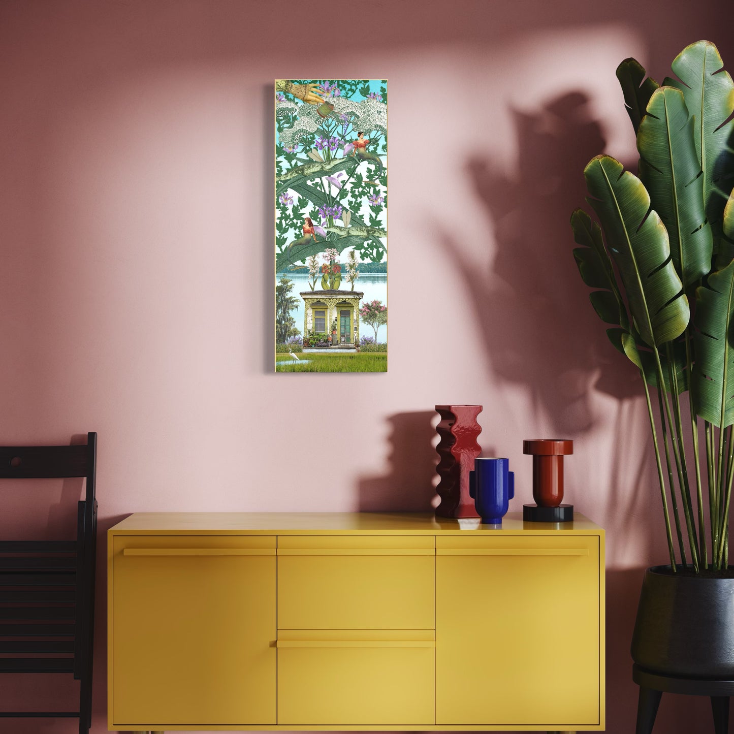 "The House That Grew" Framed Canvas Prints