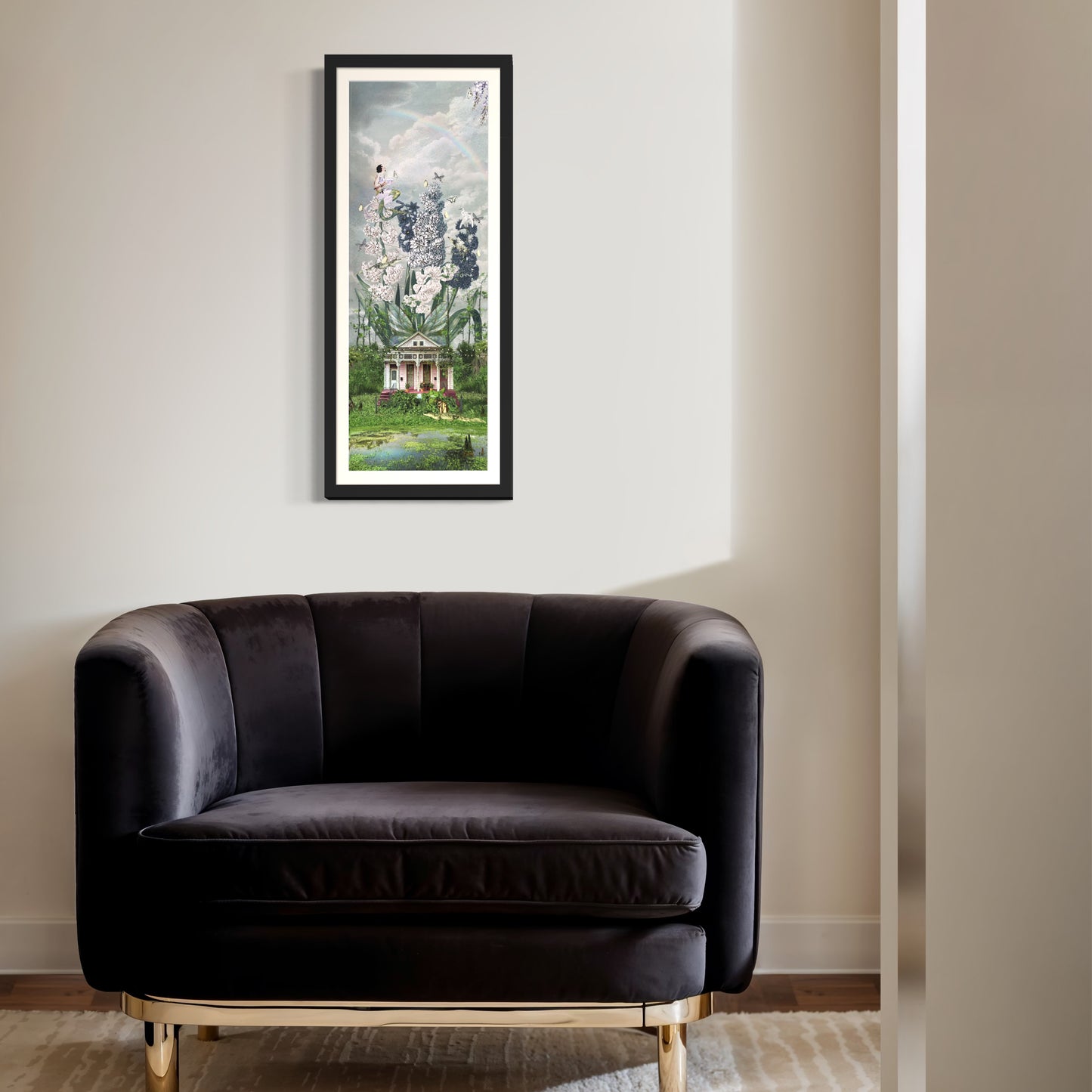 "The House That Grew Wings" Framed Giclee Prints