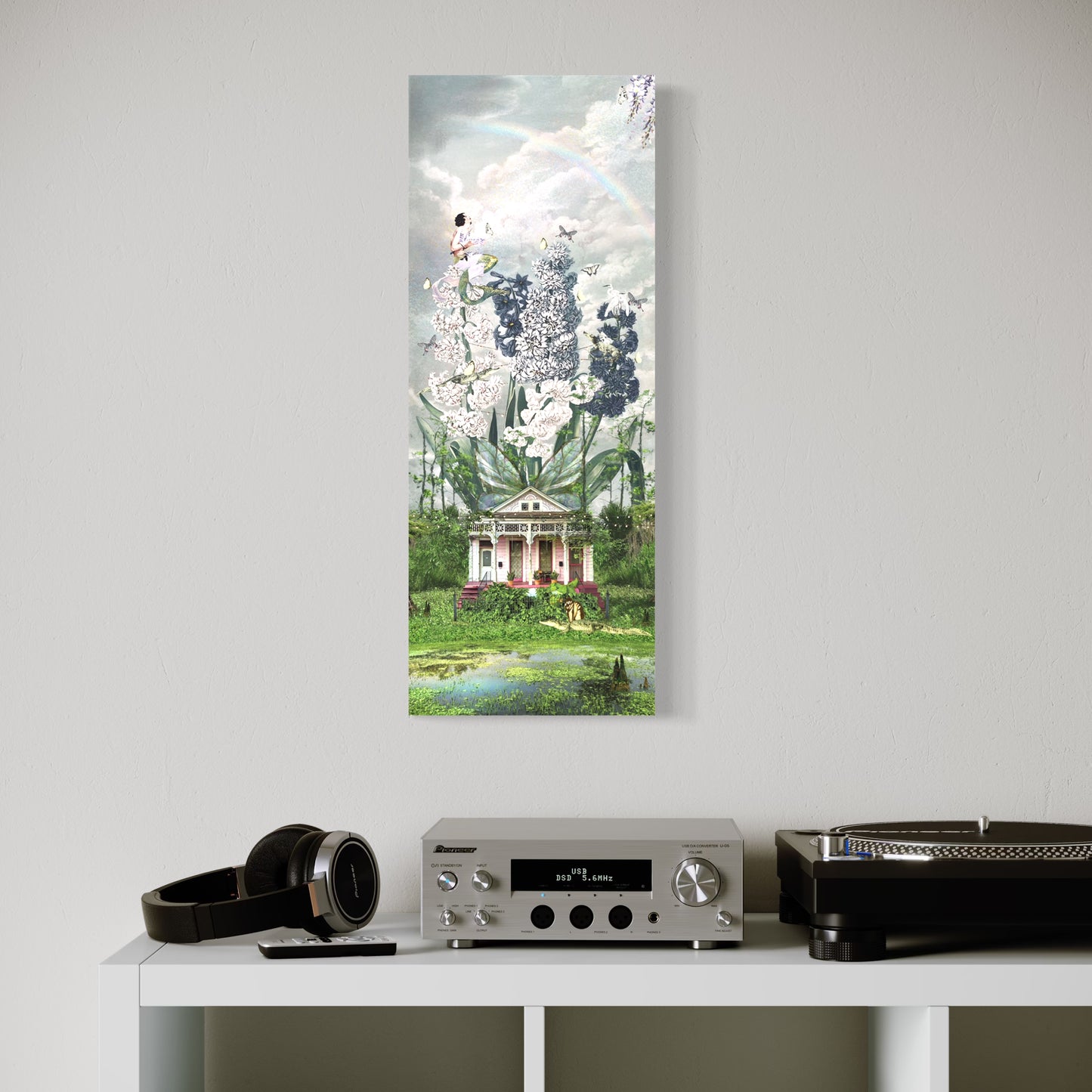 "The House That Grew Wings" Canvas Prints