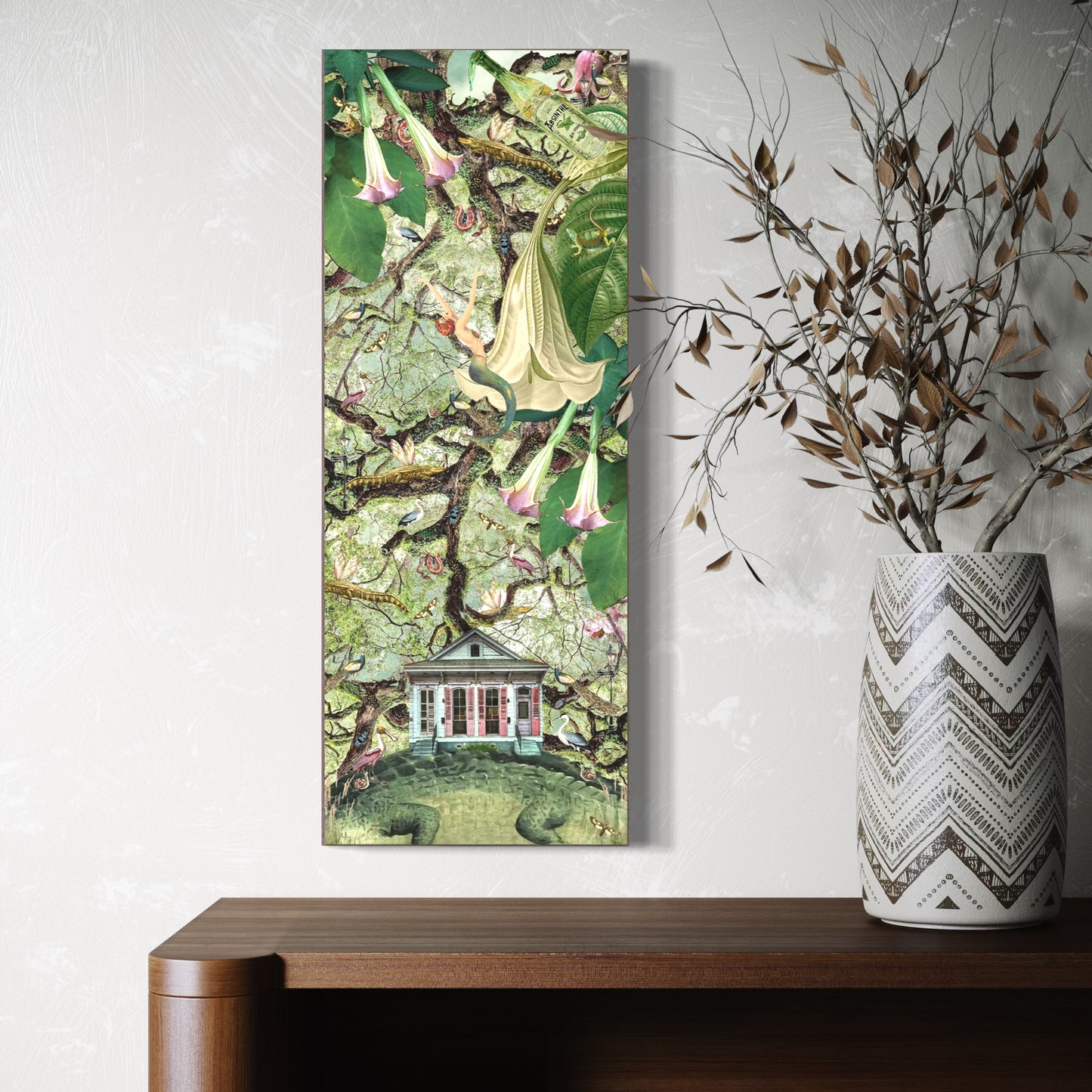 "The House That Dreams" Framed Canvas Prints