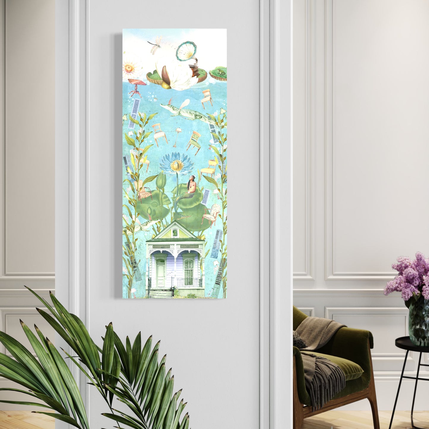 "The House That Sunk" Canvas Prints