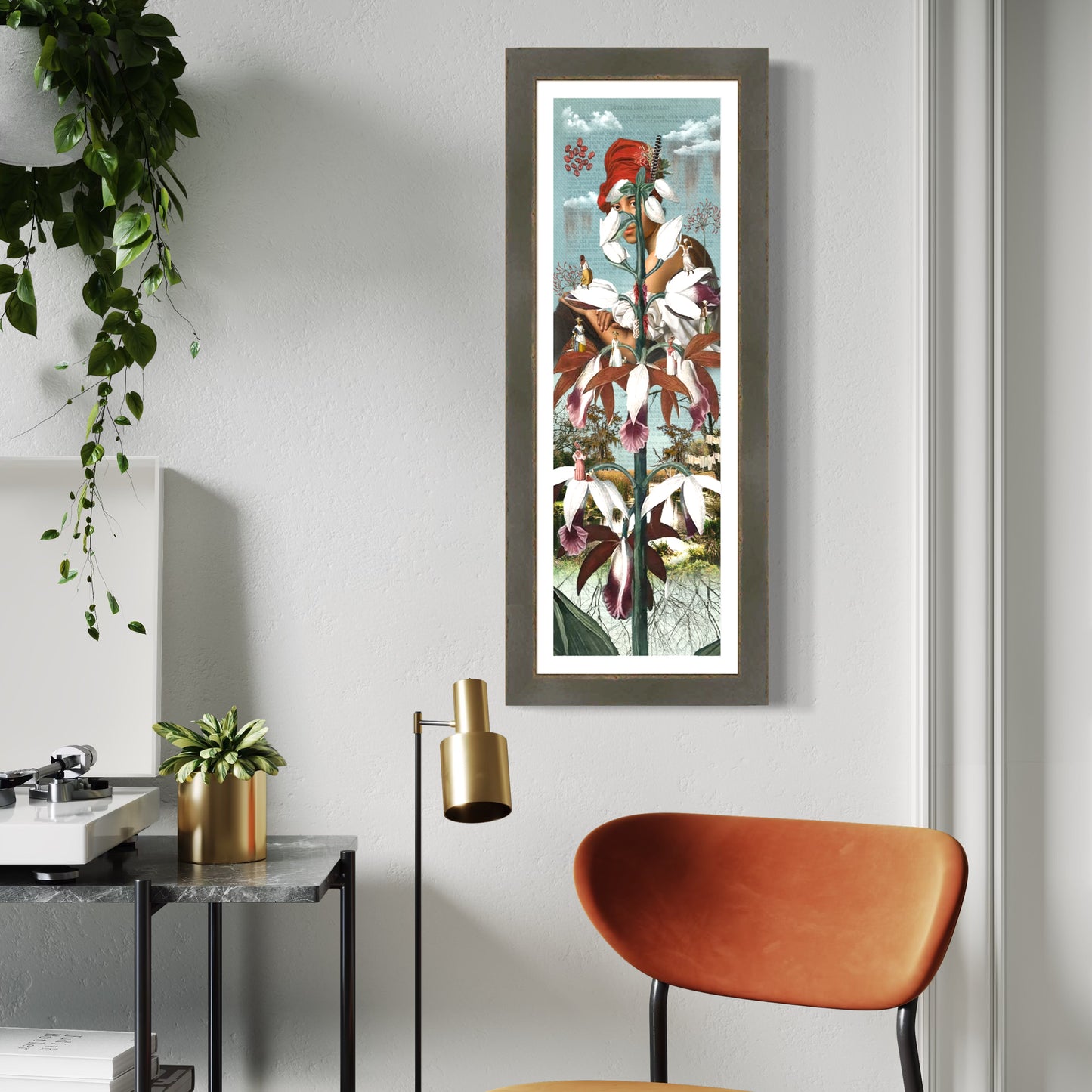 "T'es Belle Comme Une Fleur" Framed Giclee Prints