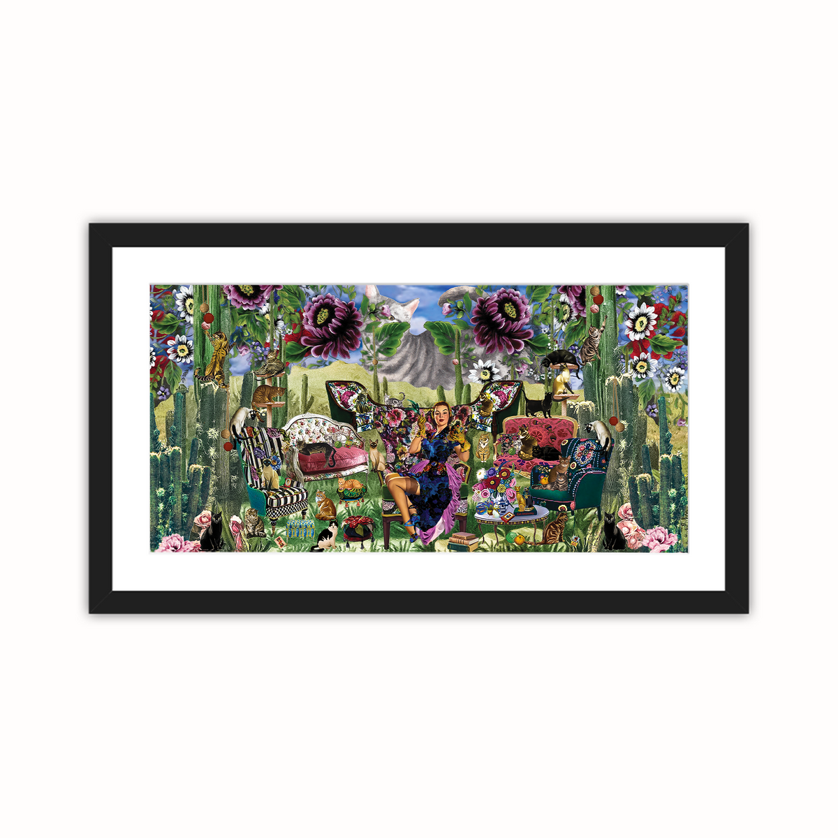 Feline Fran — Framed Giclée Print