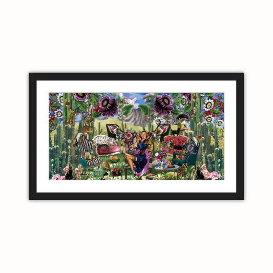 Feline Fran — Framed Giclée Print