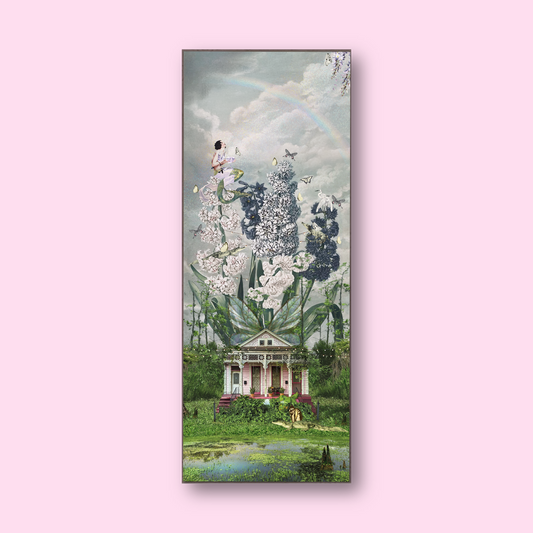 "The House That Grew Wings" Framed Canvas Prints