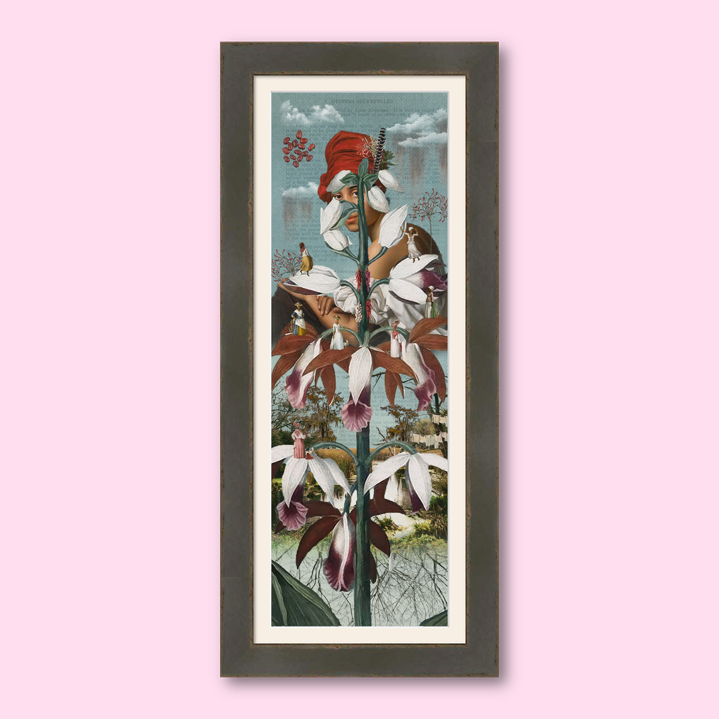 "T'es Belle Comme Une Fleur" Framed Giclee Prints