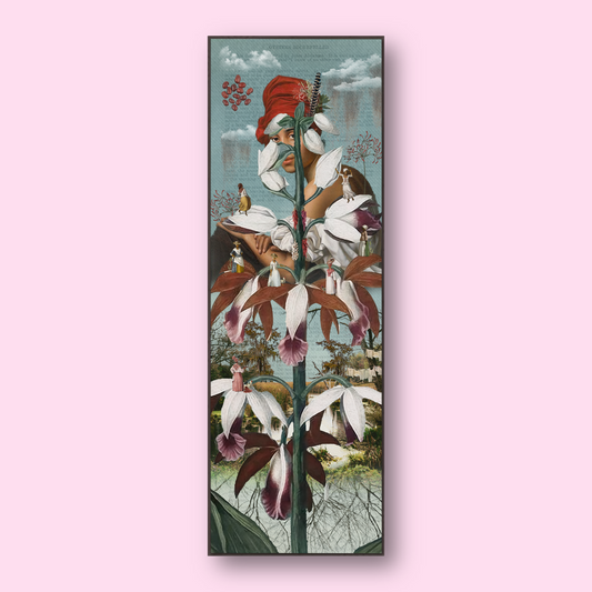 "T'es Belle Comme Une Fleur" Framed Canvas Prints