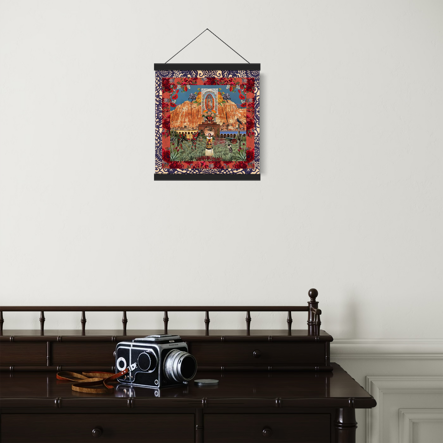 "Frida de las Adelitas" Hanging Canvas Print