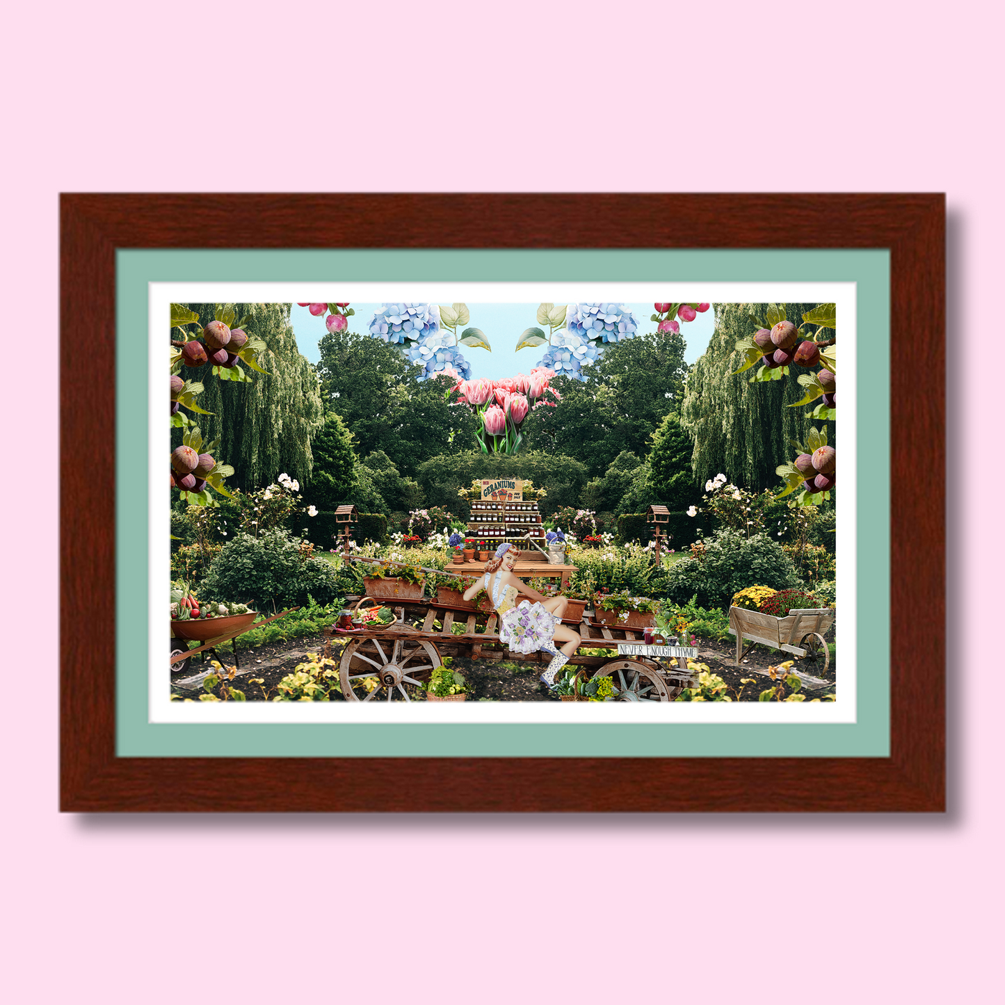 "Green Thumb Gerdie" Framed Prints