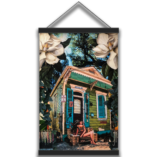 "Hipster on Gentilly" Hanging Canvas Print
