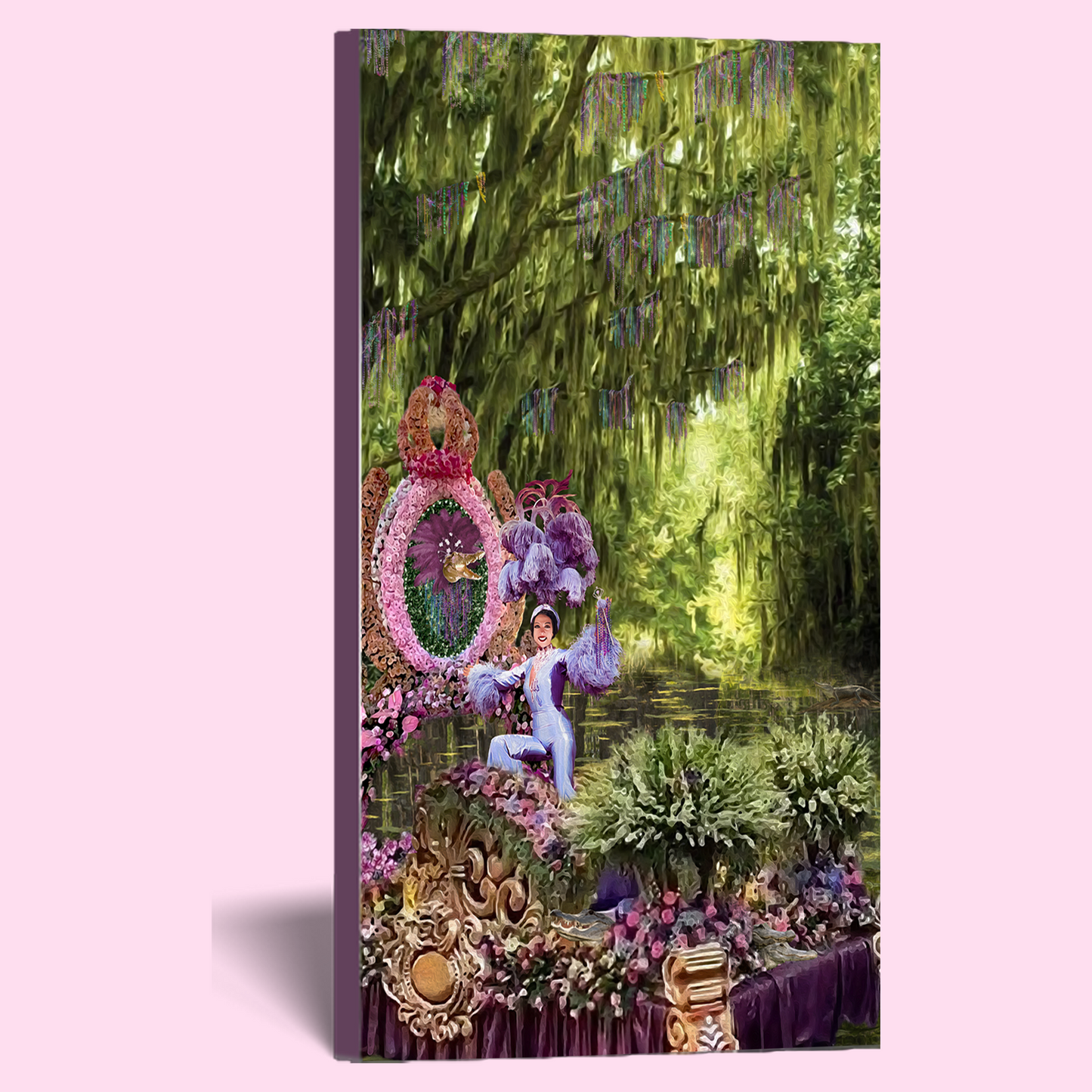 "And So, She Said, 'Laissez le bon temps rouler" Canvas Prints