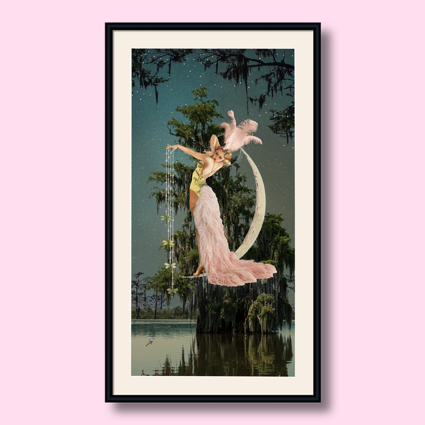 "And So, She Hung The Moon" Framed Prints