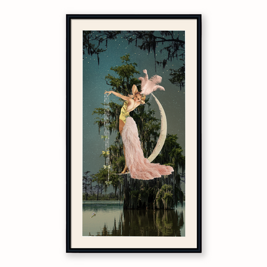 And So, She Hung The Moon — Framed Giclée Print
