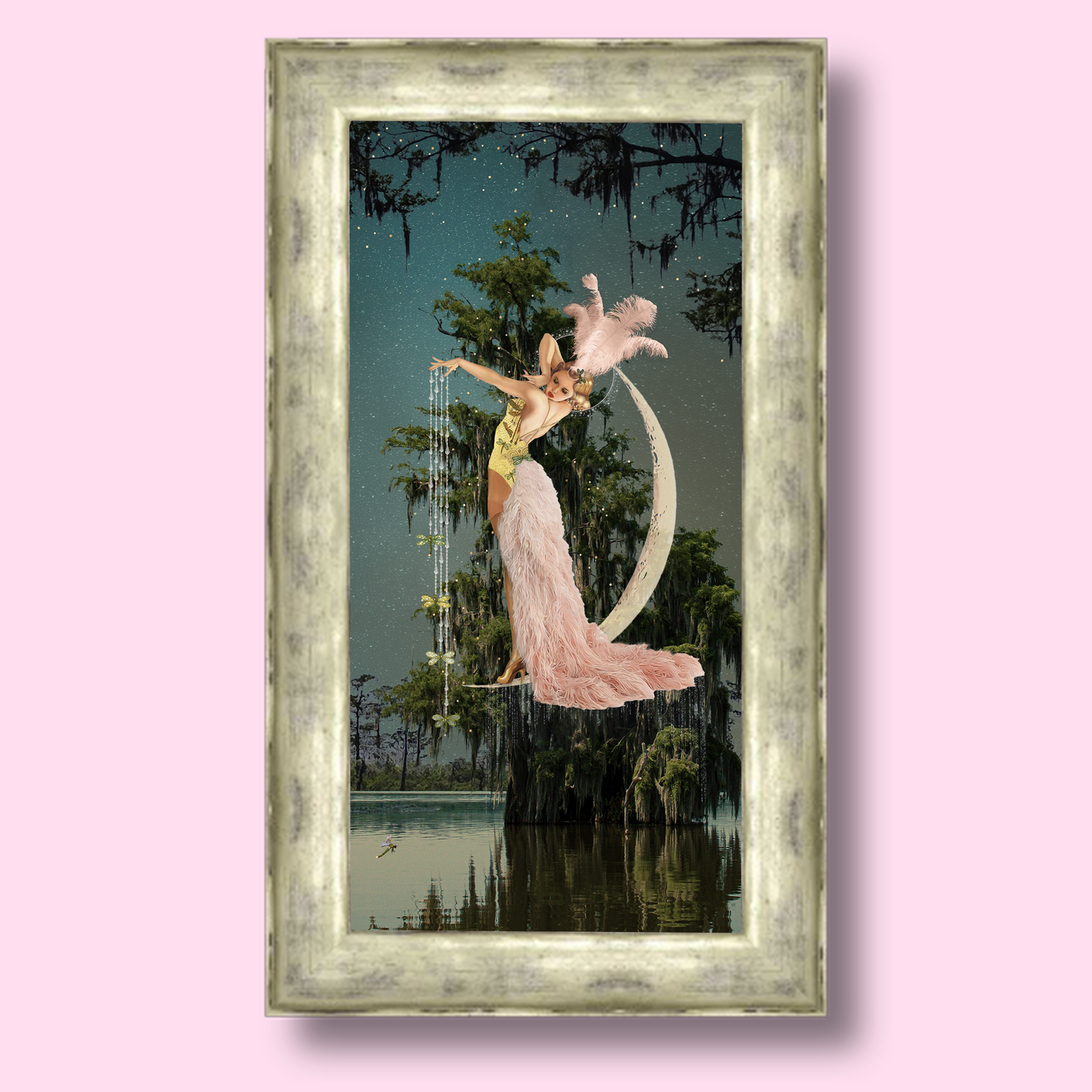 "And So, She Hung The Moon" Framed Prints