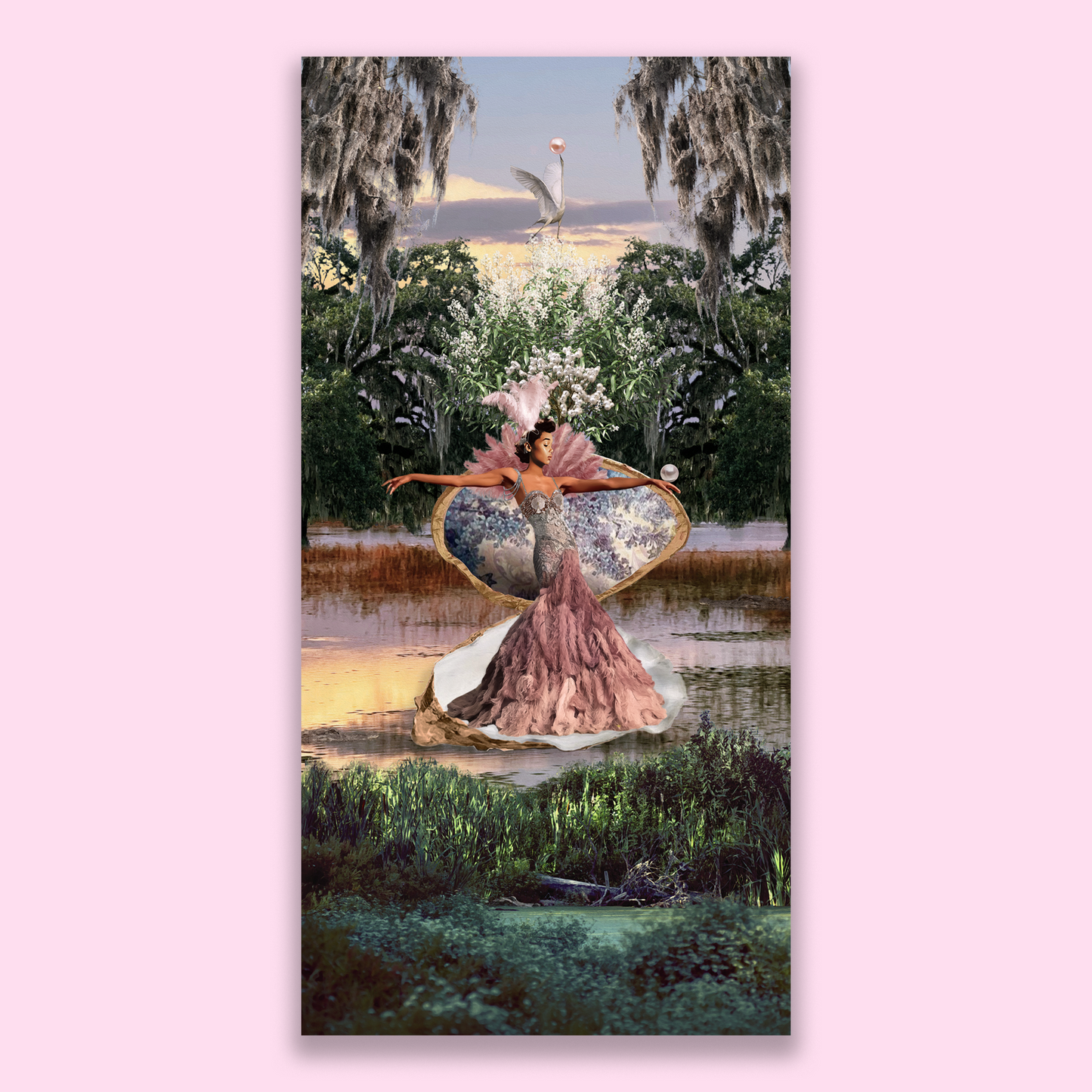 "And So, The World Was Her Oyster" Canvas Prints