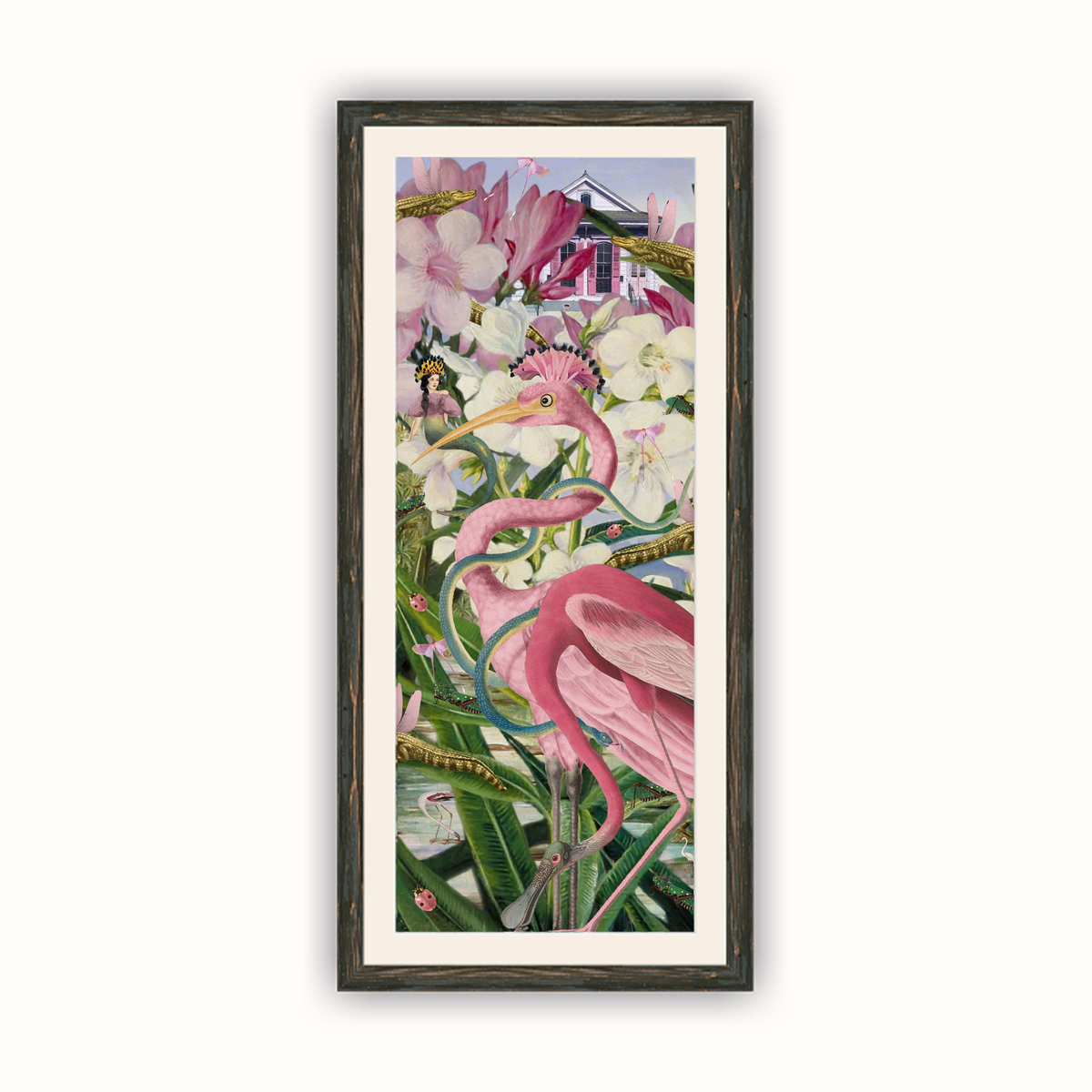 The House That Turned Pink — Framed Giclée Print