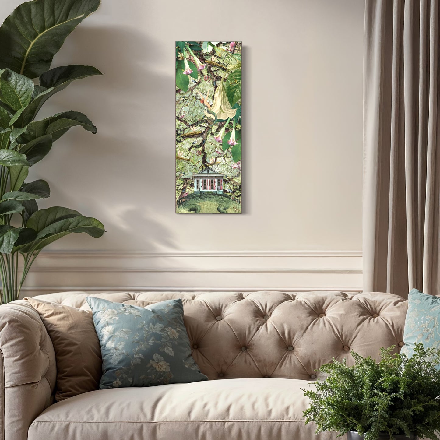 "The House That Dreams" Framed Canvas Prints