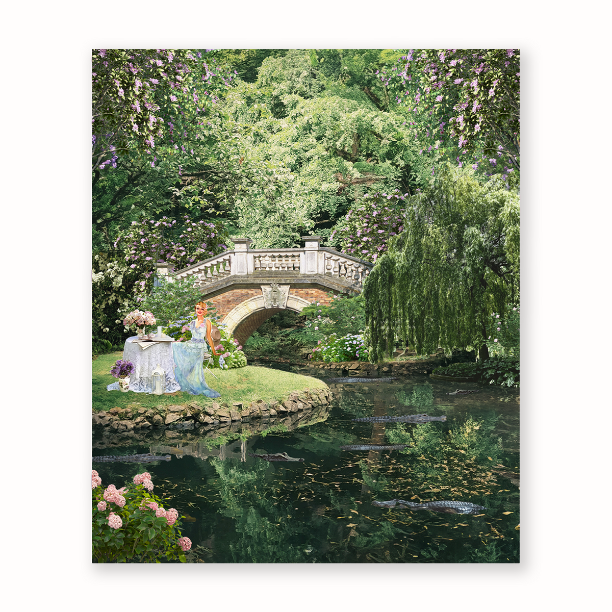 Bayou Tea Party — Canvas Print