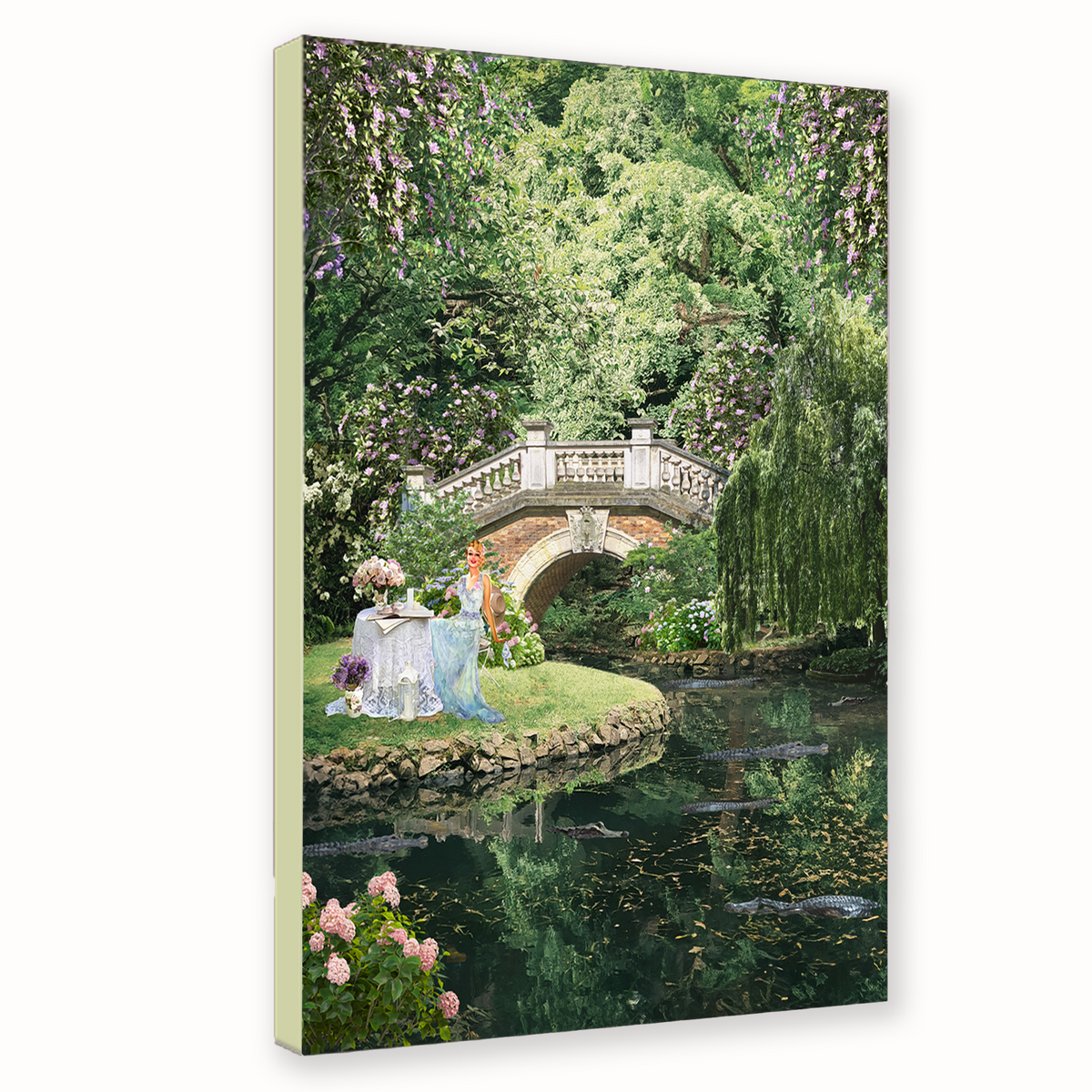Bayou Tea Party — Canvas Print