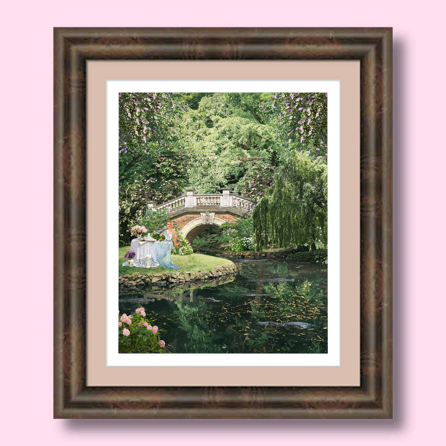 "Bayou Tea Party" Framed Prints