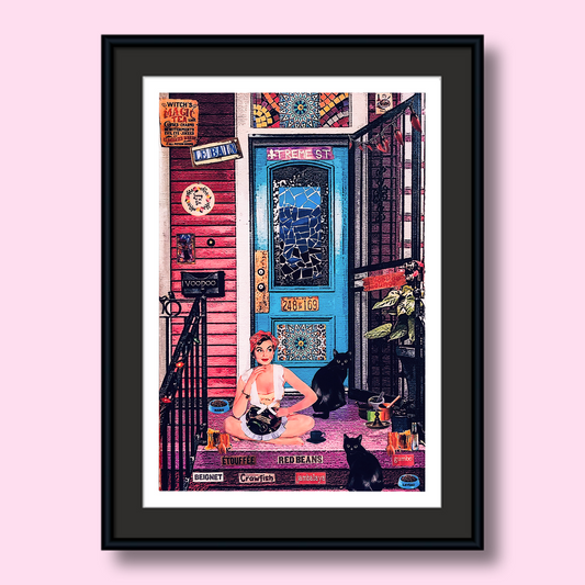 "Waitress on Treme" Framed Prints