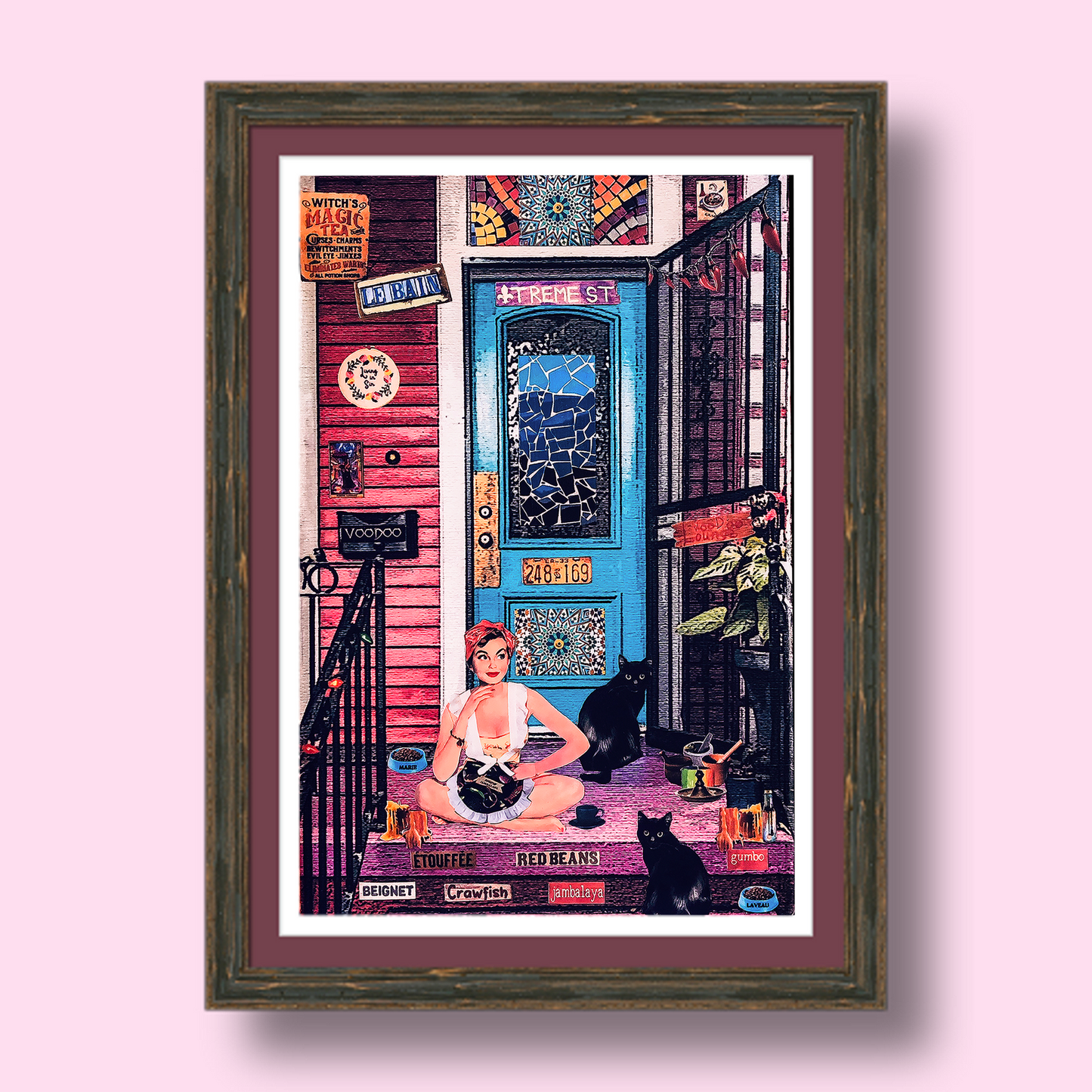 "Waitress on Treme" Framed Prints