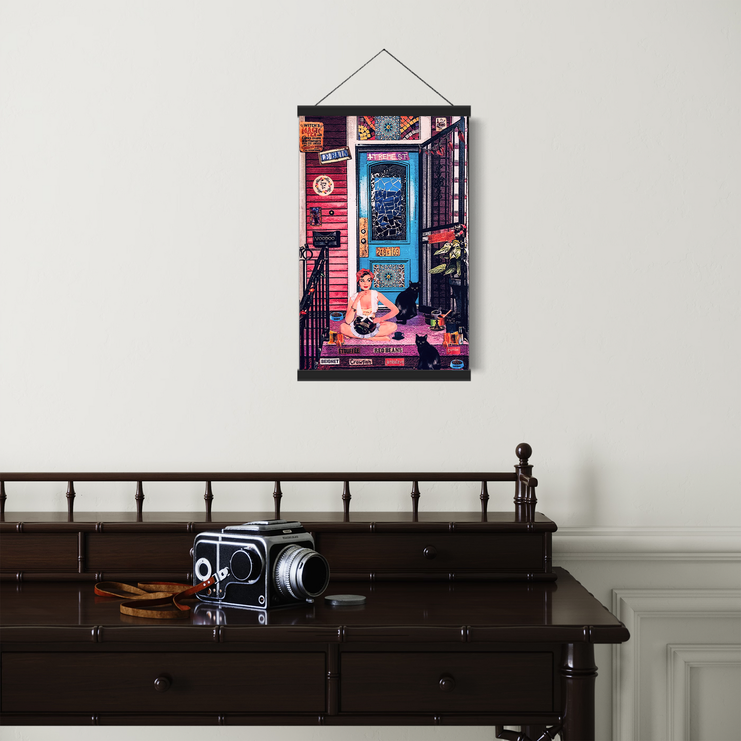 "Waitress on Treme" Hanging Canvas Print