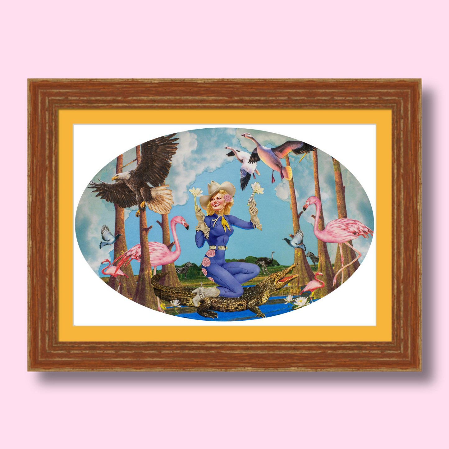 "Wetland Cowgirl" Framed Prints