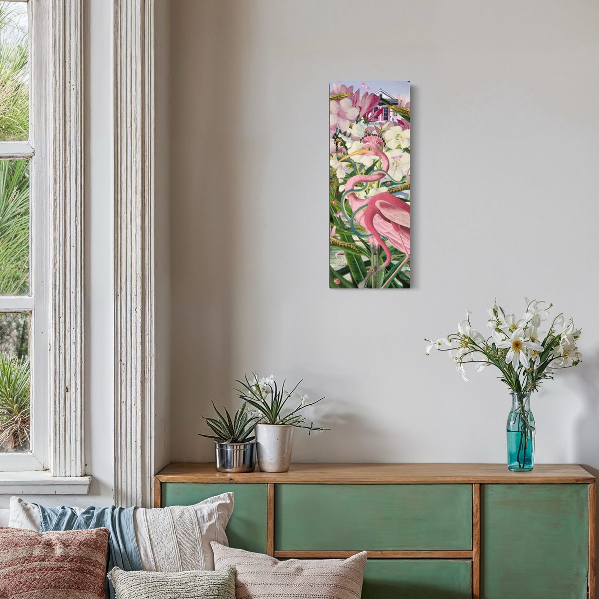 The House That Turned Pink — Canvas Print