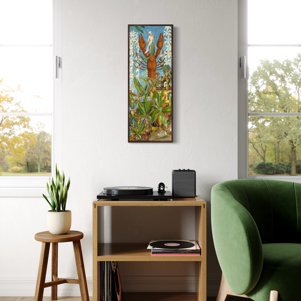 The House That Fed The Rougarou — Framed Canvas Print