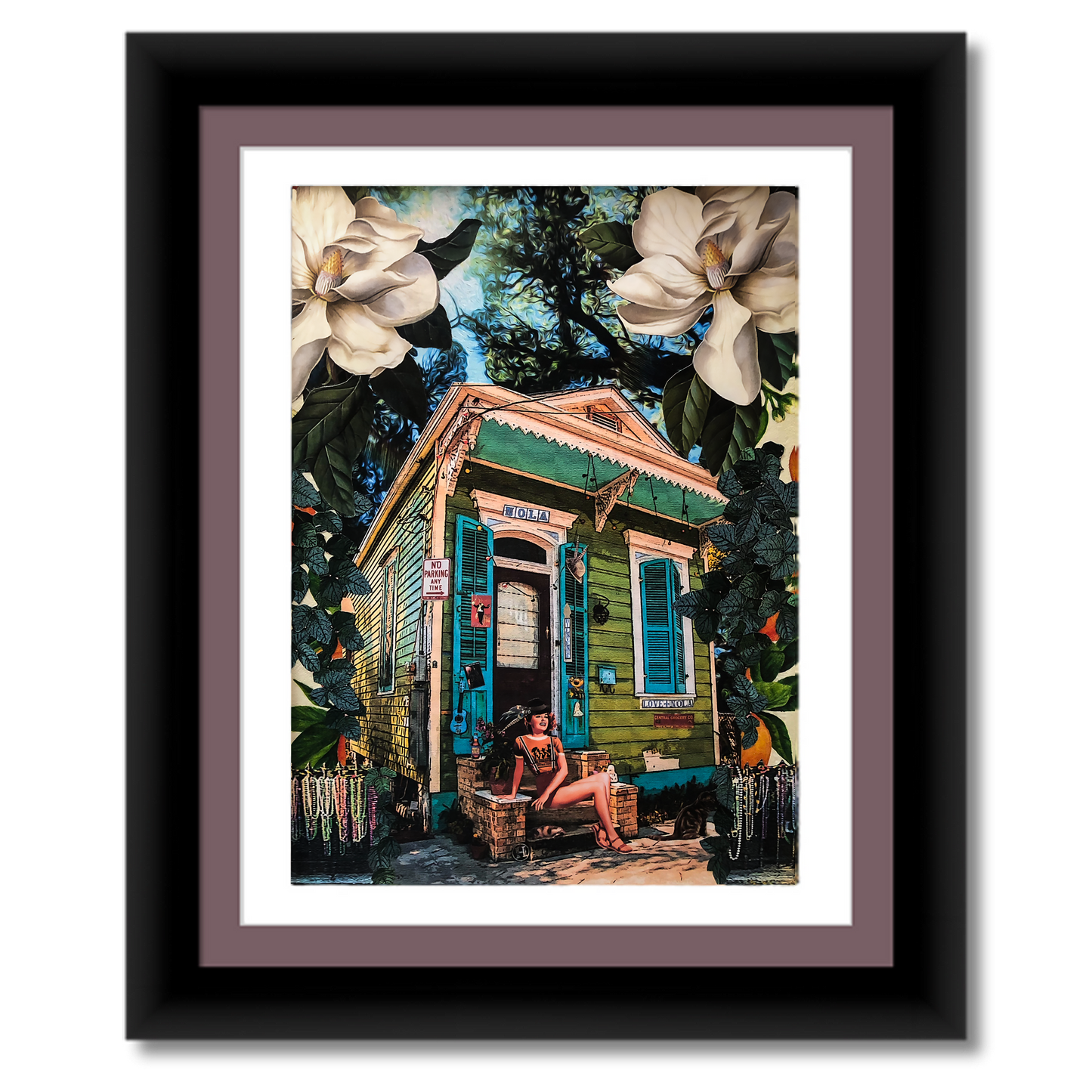 "Hipster on Gentilly" Framed Prints