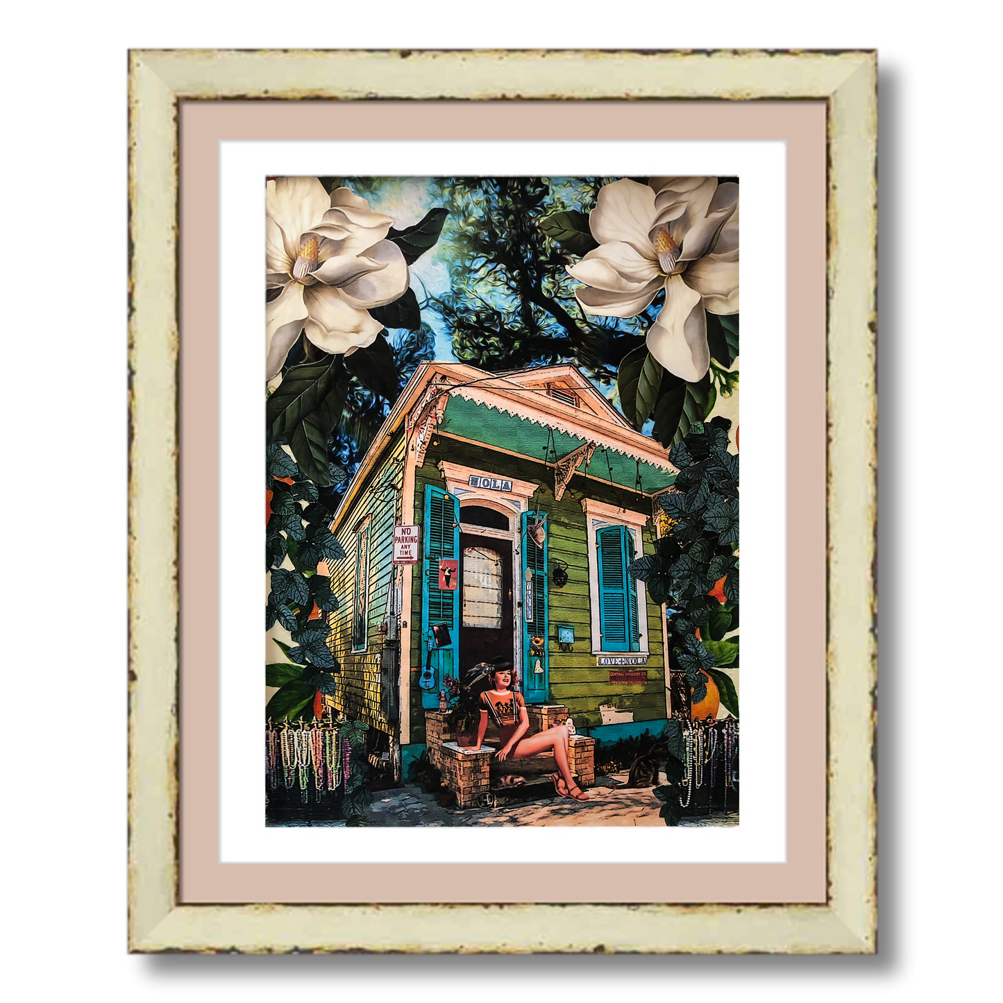 "Hipster on Gentilly" Framed Prints