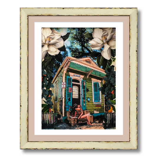 "Hipster on Gentilly" Framed Prints