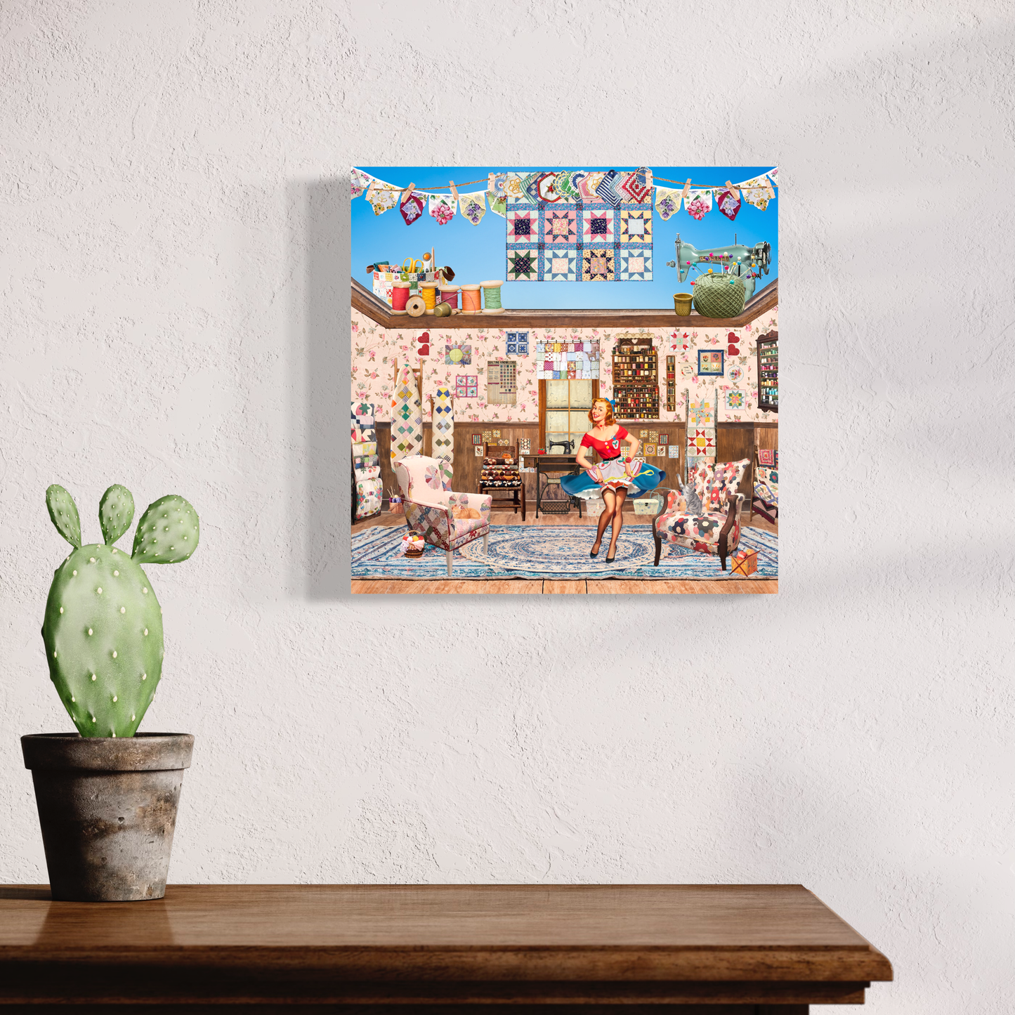 "Patchwork Patty" Canvas Prints