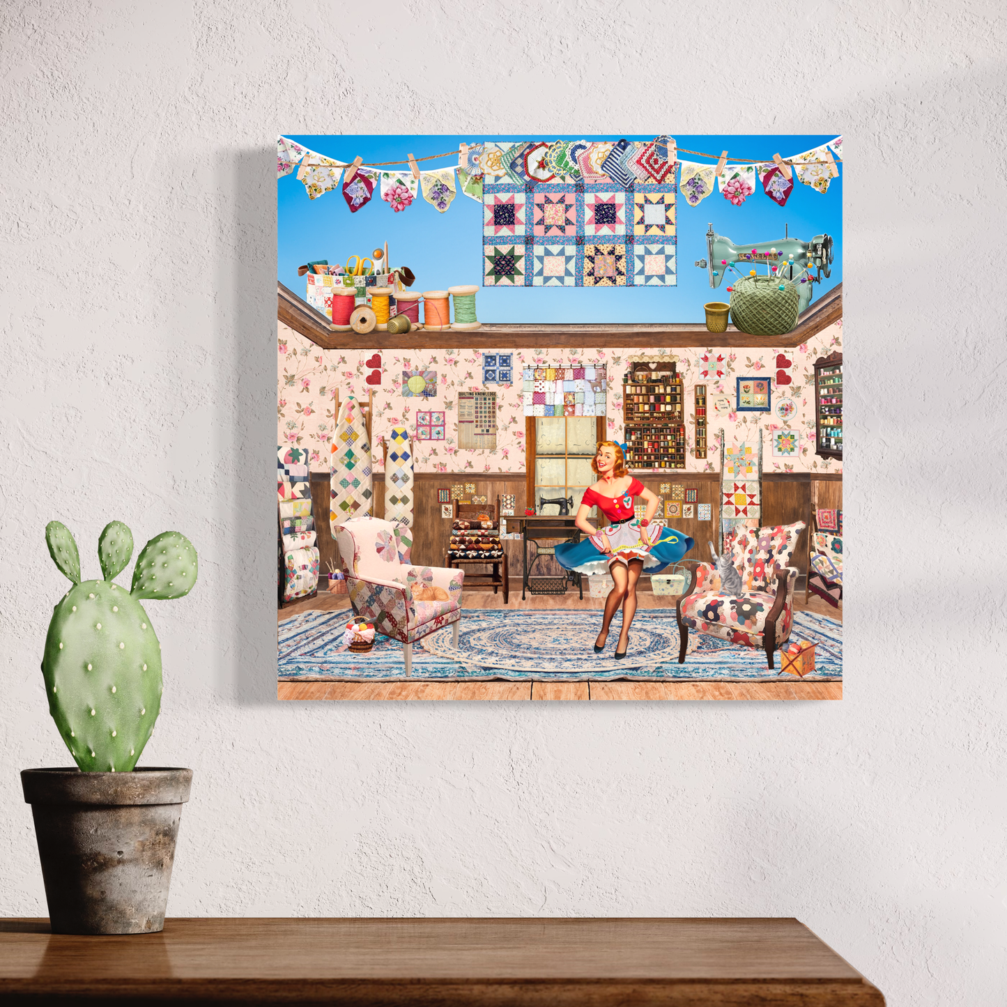 "Patchwork Patty" Canvas Prints