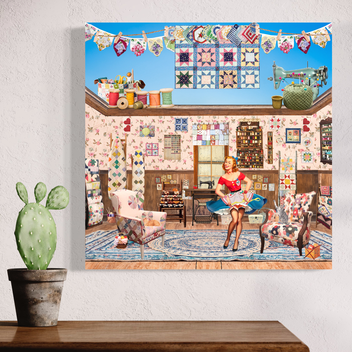 "Patchwork Patty" Canvas Prints